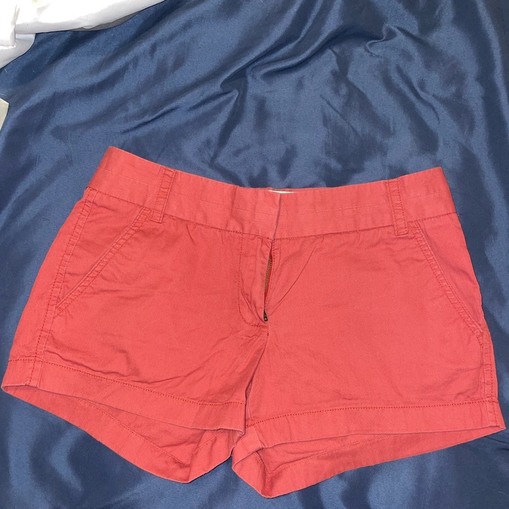 J Crew Mid Rise 3” 100% Cotton Broken In Chino Shorts